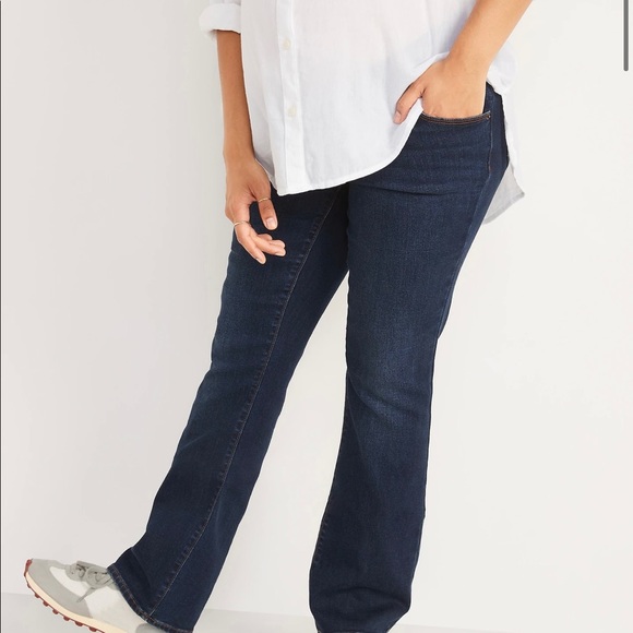 Maternity Front Low Panel Boot-Cut Jeans NWT - Picture 4 of 9